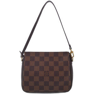 Louis Vuitton Damier Ebene Brown Truth Makeup Accessory Clutch Bag